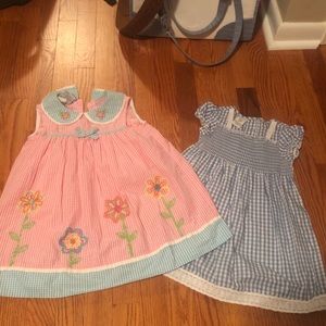 Set of 2 plaid dresses